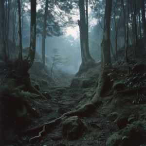 forêt Aokigahara Jukai