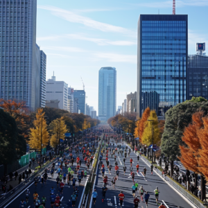 Courir à travers l'histoire et la modernité : Le Marathon de Tokyo, une expérience captivante au cœur du Japon