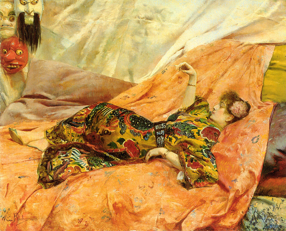 Portrait de Sarah Bernhardt, Georges Rochegrosse (vers 1900)