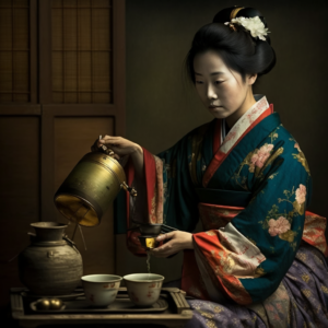 die japanische Teezeremonie des frühen 20. Jahrhunderts