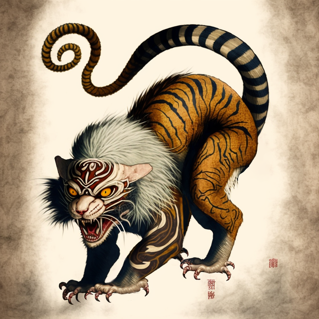 Der Nue Ein Mysteri ser Yokai Aus Der Japanischen Mythologie ROPPONGI