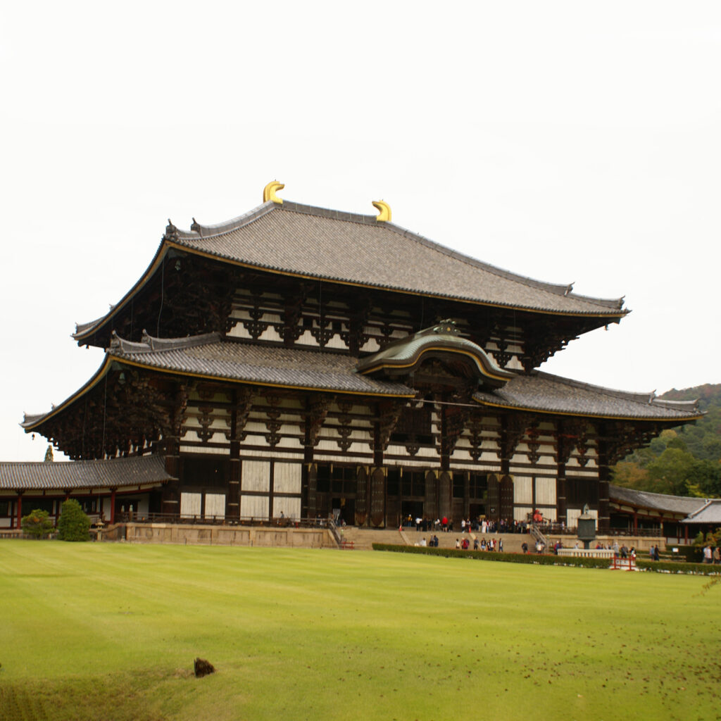 Todai-ji, the largest wooden structure in the world.